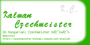 kalman czechmeister business card